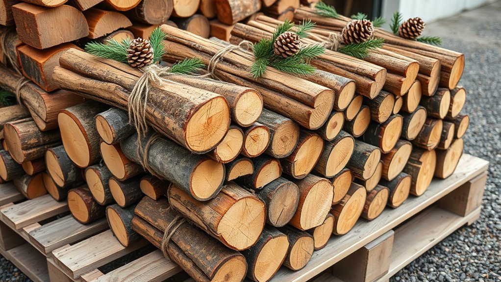 maintain firewood bundle presentation