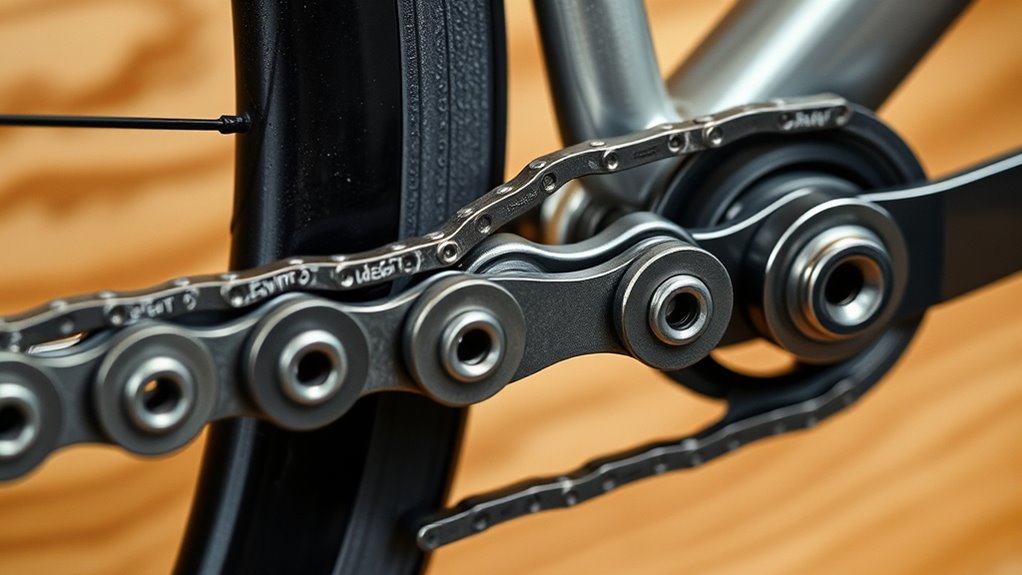 maintain proper chain lubrication