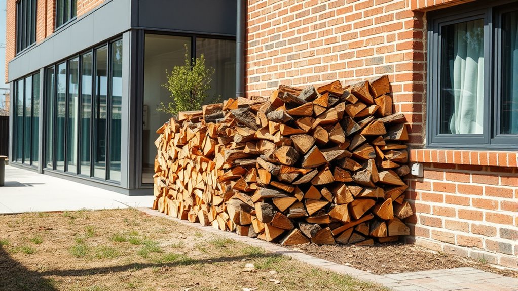 maintain safe firewood distance