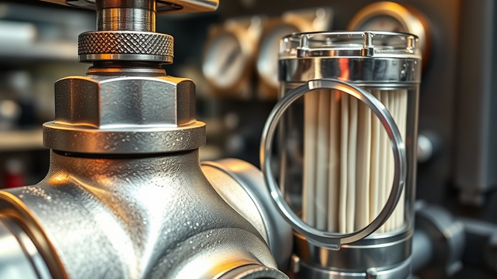 maintain valves and filters