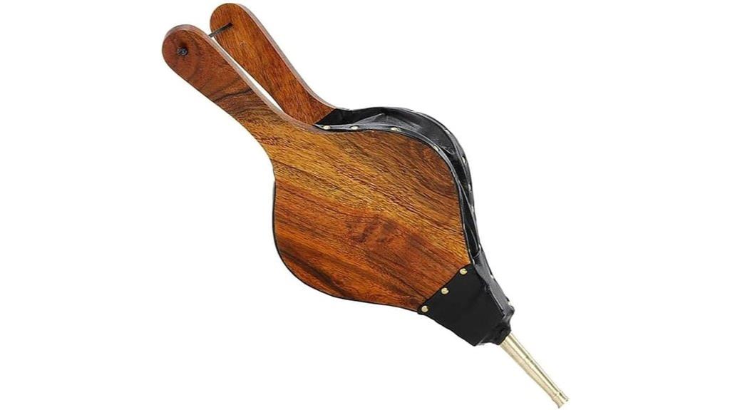 mango wood brass bellows
