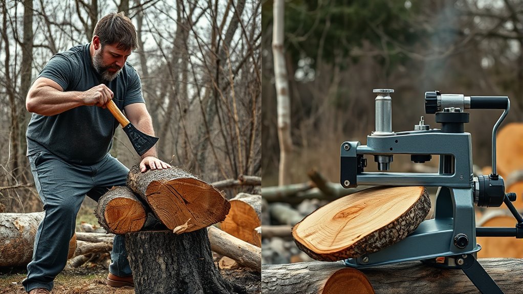 manual log splitting techniques
