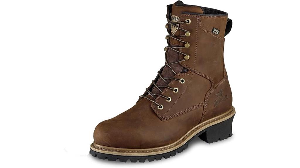 men s waterproof steel logger boots