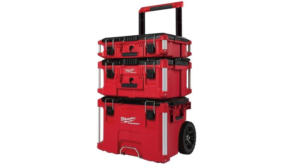 milwaukee red modular toolbox