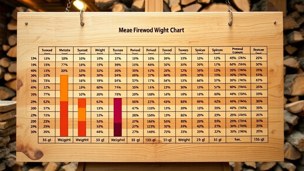 moisture affects firewood weight