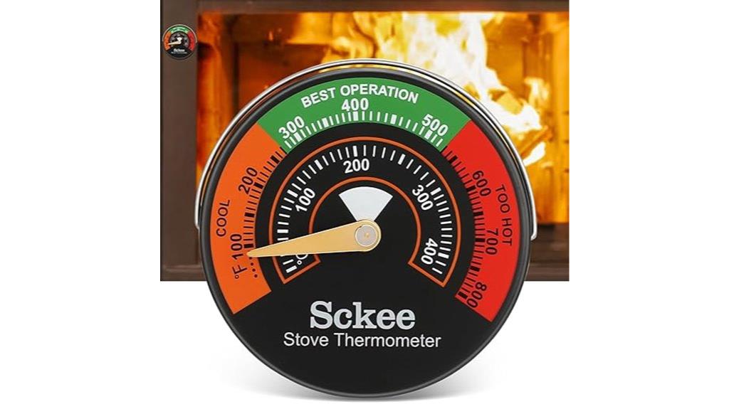 multi fuel stove temperature gauge