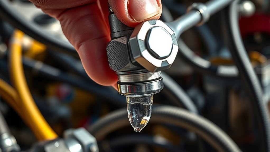 open bleed valves carefully