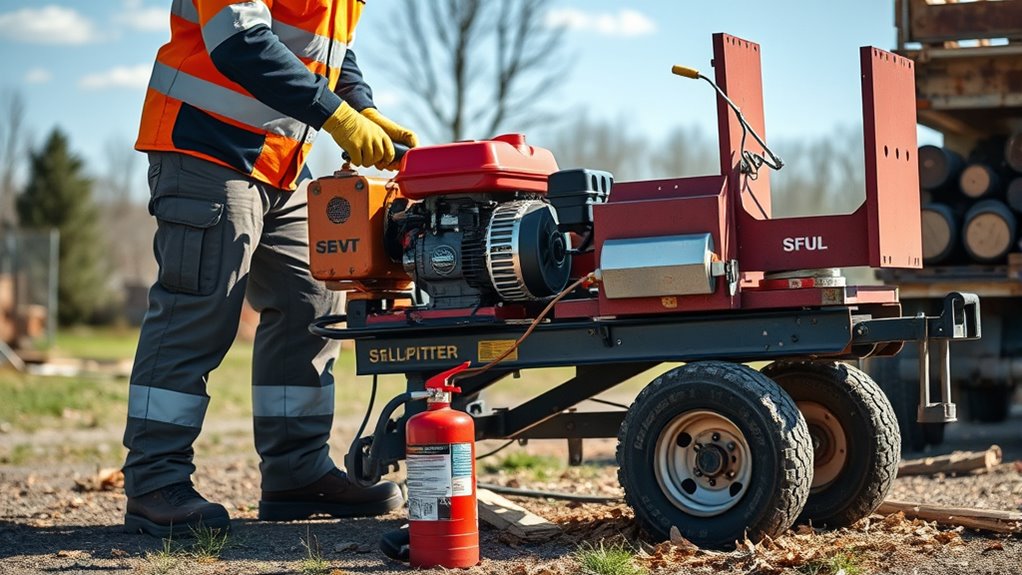 operate splitters safely properly