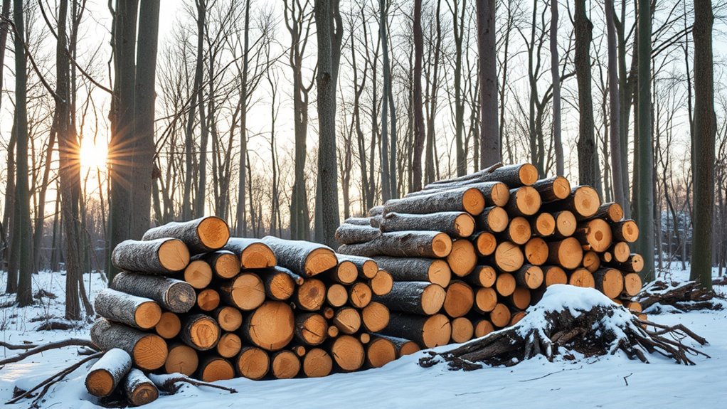 optimal spring firewood harvesting