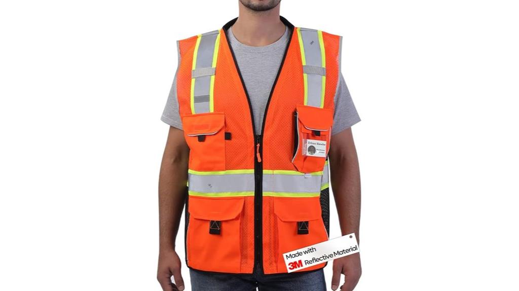 orange mesh safety vest