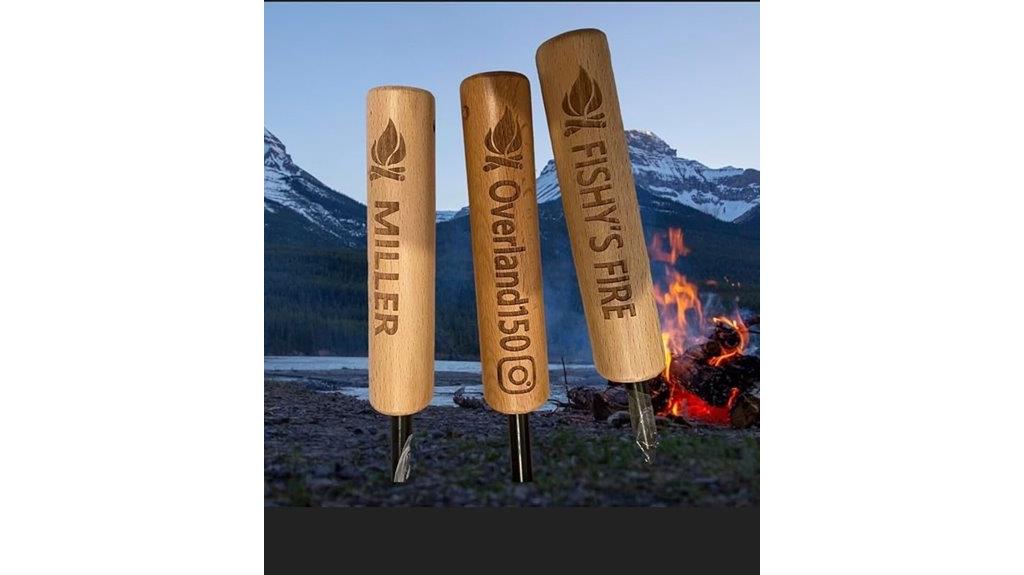 personalized black fire poker