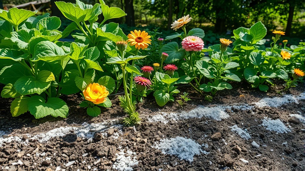 plants thriving with ash