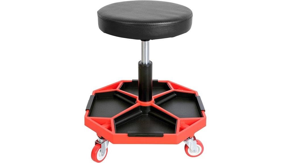 pneumatic mechanic stool with trays