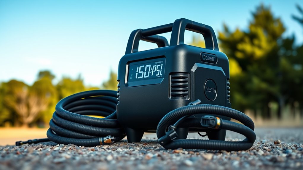 portable 150 psi compressor features