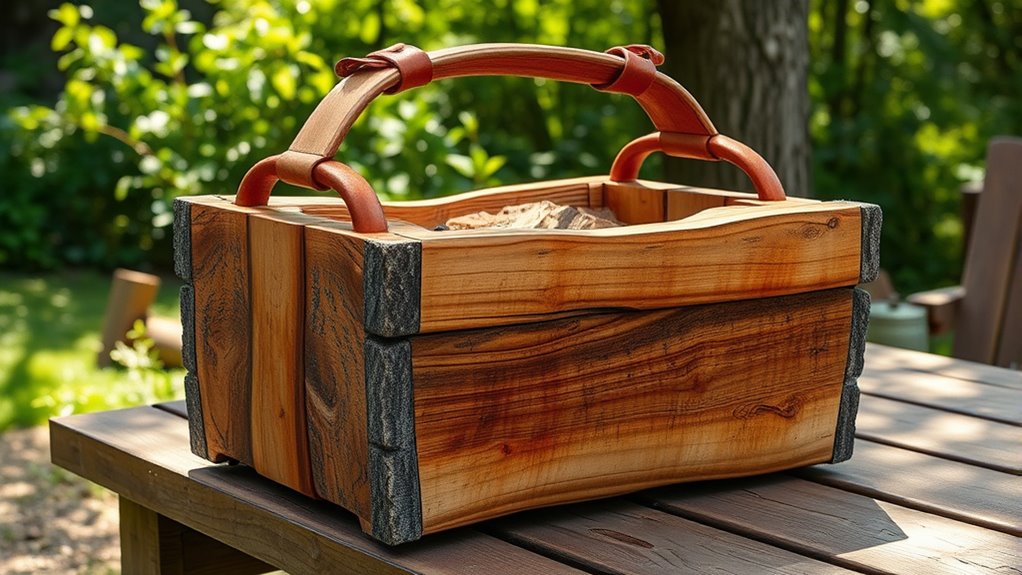 portable campfire log carrier
