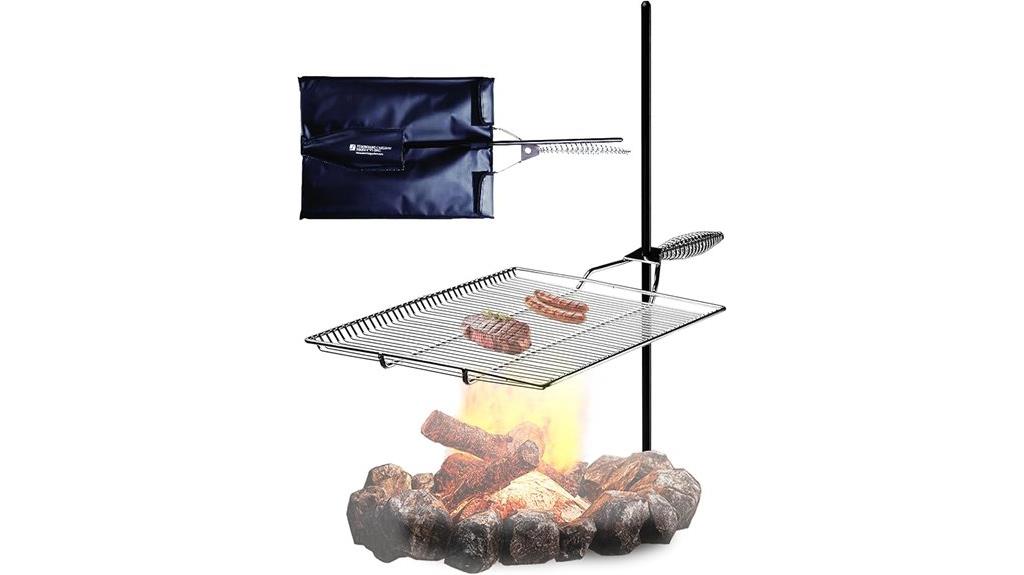 portable camping grill set