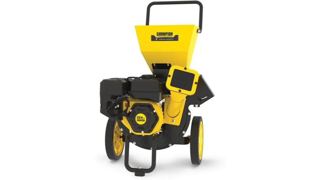 portable chipper shredder with bag