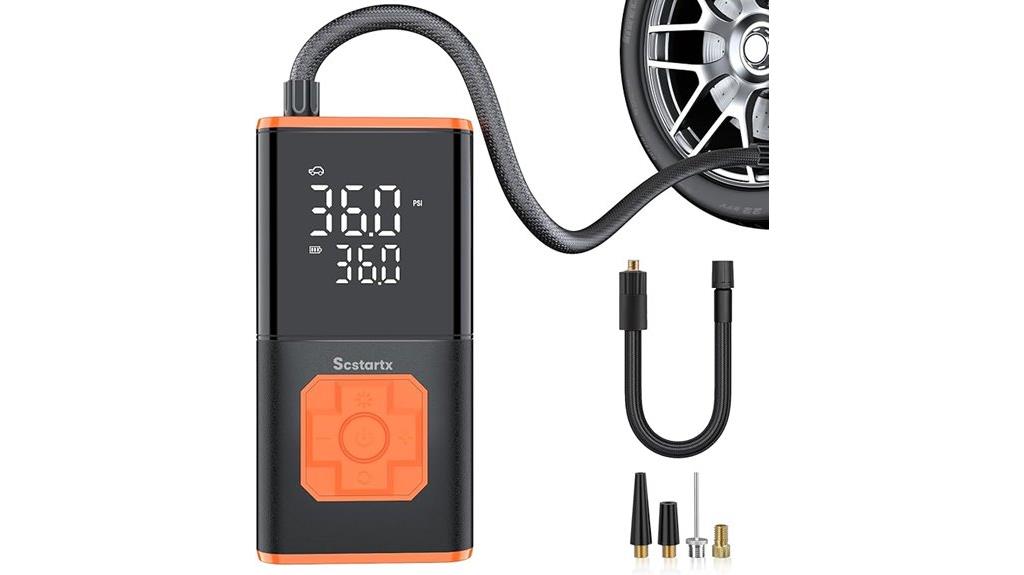 portable digital tire inflator