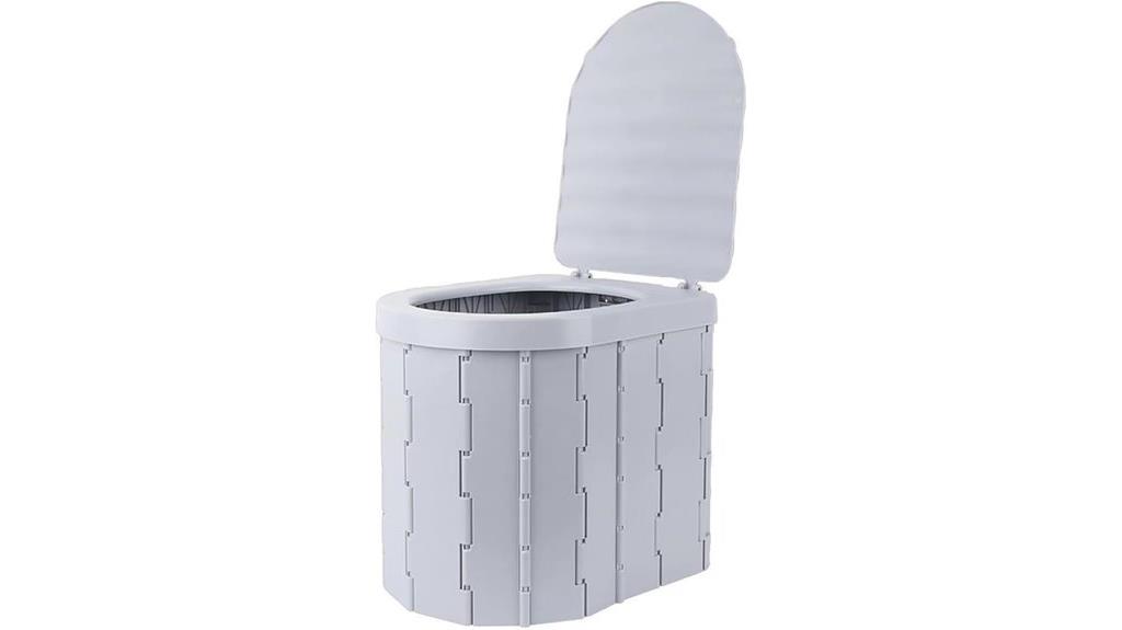 portable foldable camping toilet