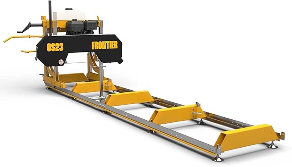 portable frontier os23 sawmill