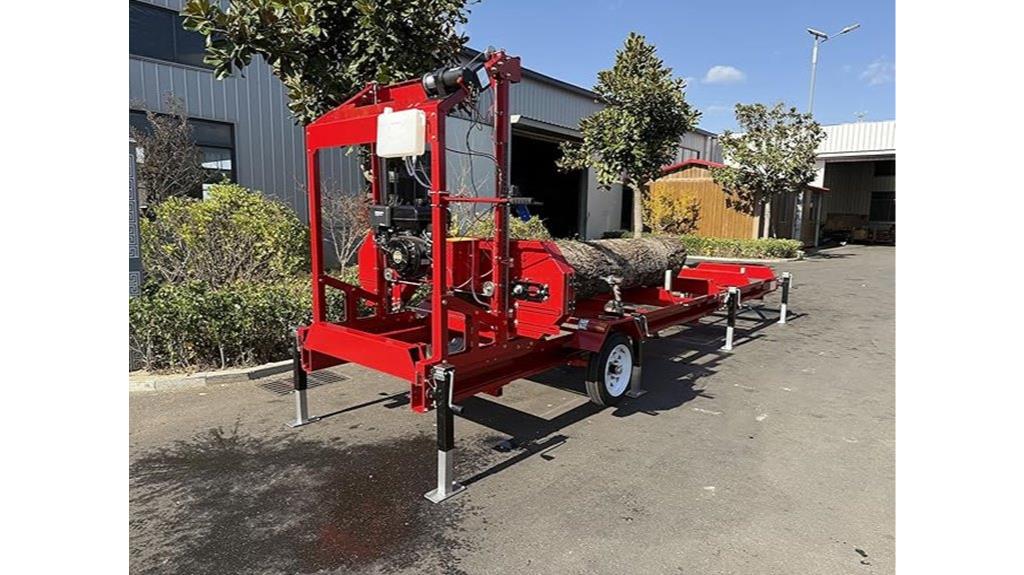 portable gas powered sawmill