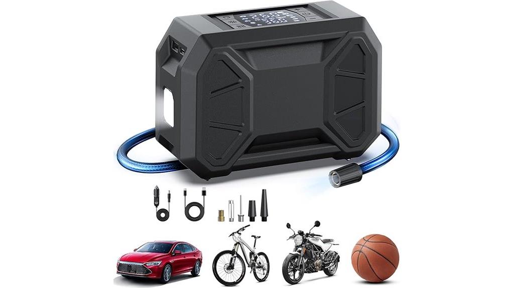 portable inflator with gauge