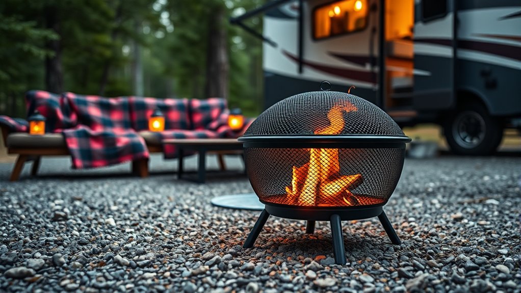 portable rv fire pits