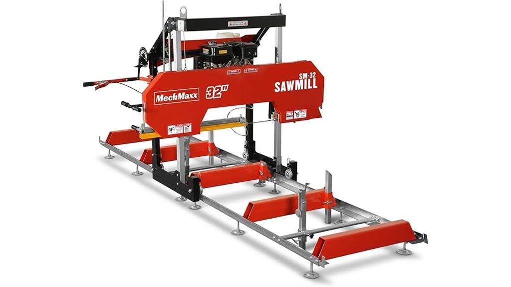 portable sawmill 32 inches