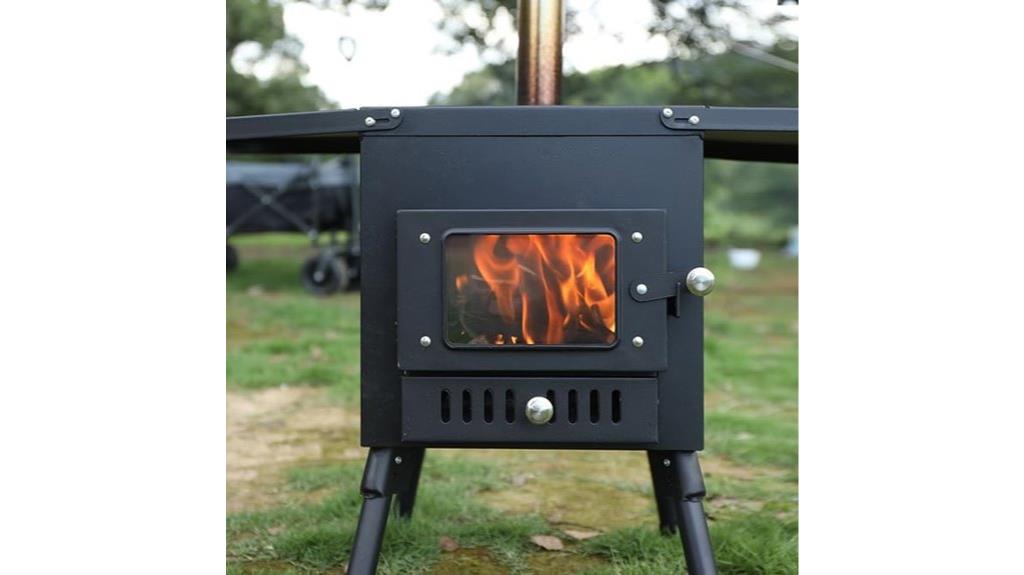 portable tent cooking stove