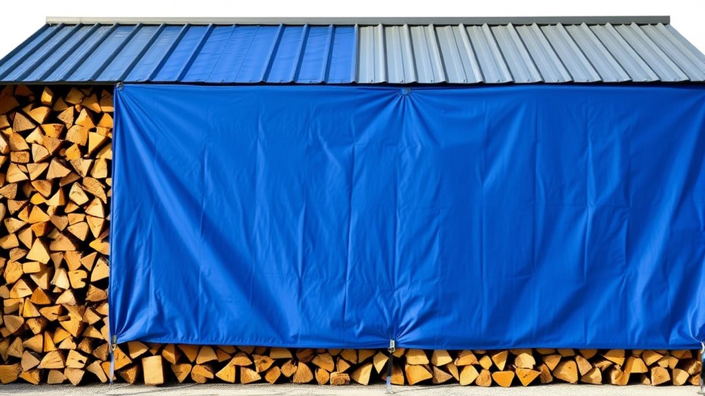 portable waterproof firewood cover
