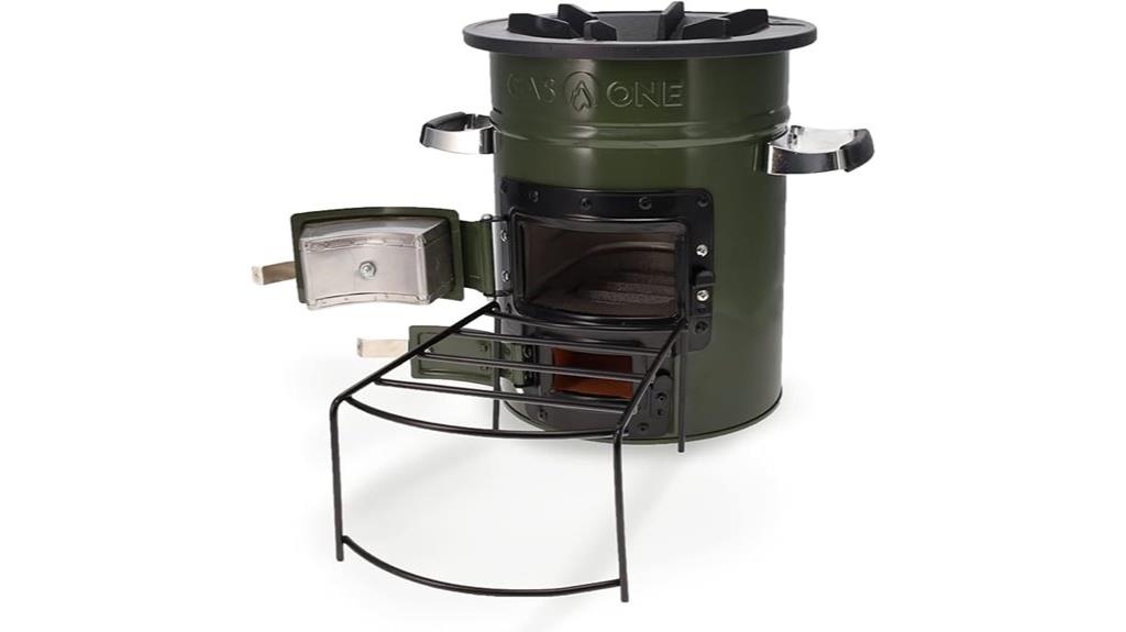 portable wood rocket stove