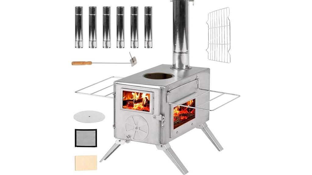 portable wood stove heater