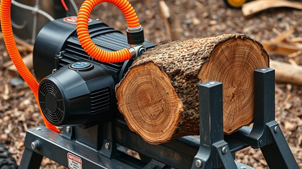 power options for log splitters