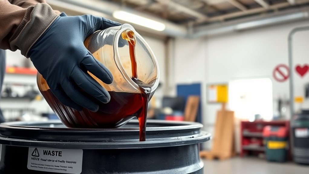 proper disposal of hydraulic waste
