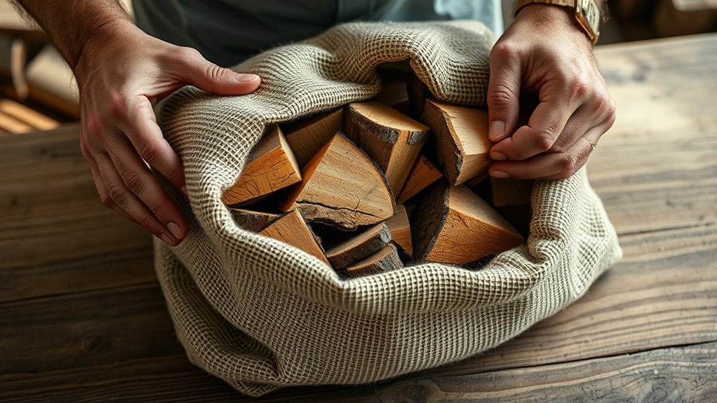 proper firewood bagging techniques