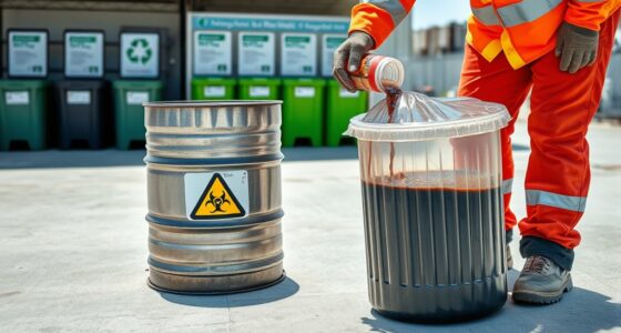 proper hydraulic fluid disposal