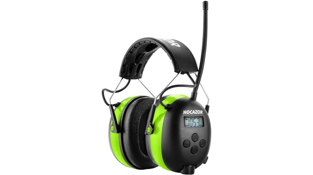 radio headphones with display