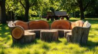 recycling wood into benches