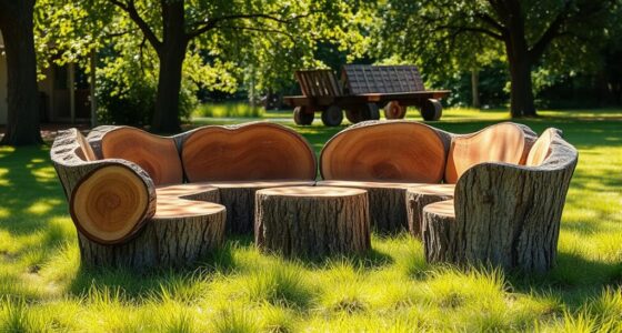 recycling wood into benches
