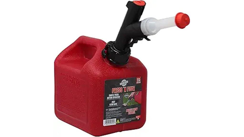 red 1 gallon gas can