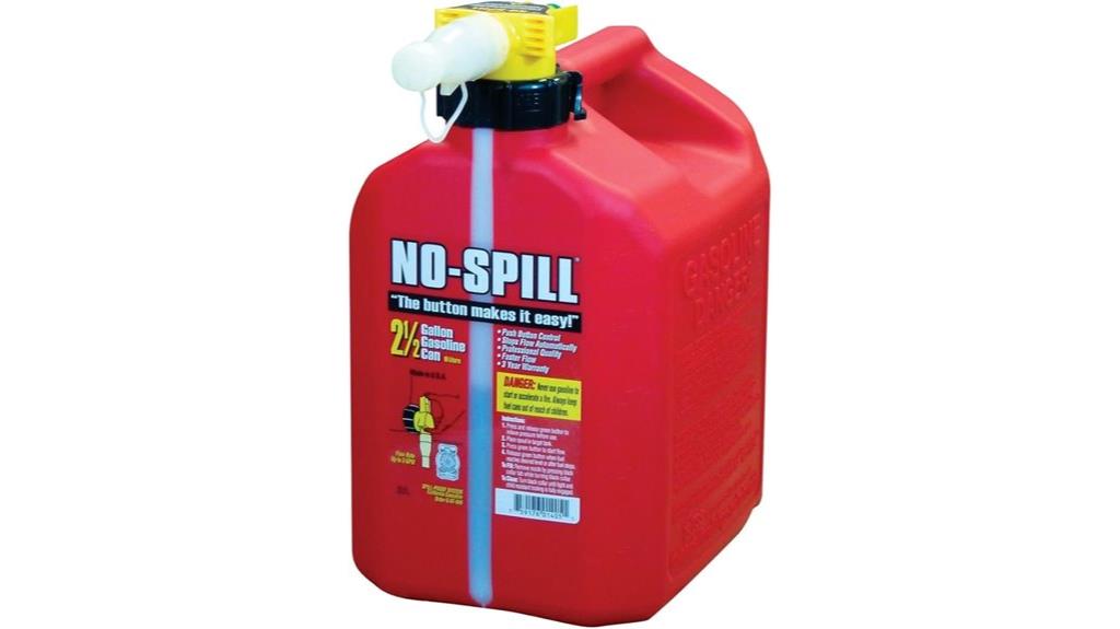 red 2 5 gallon no spill