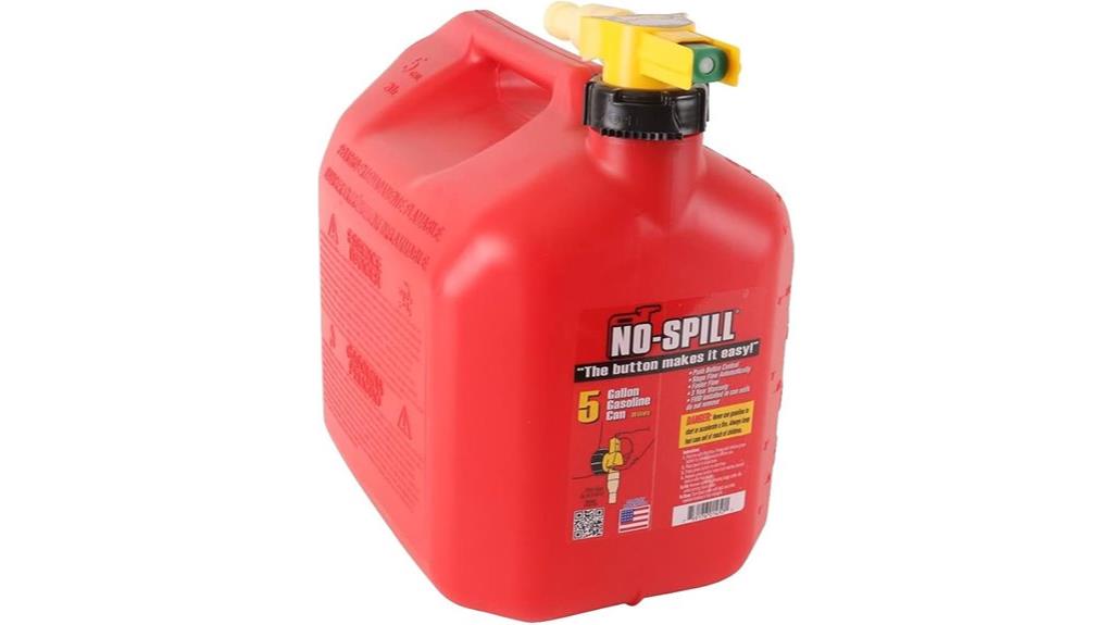 red 5 gallon gas can