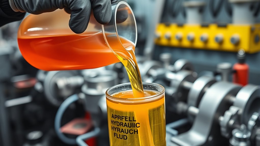 refill with clean hydraulic fluid