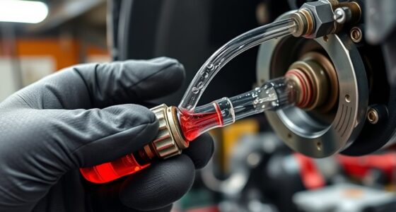 remove air from hydraulic lines