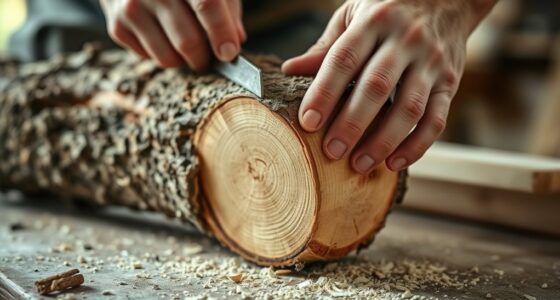 remove bark before splitting