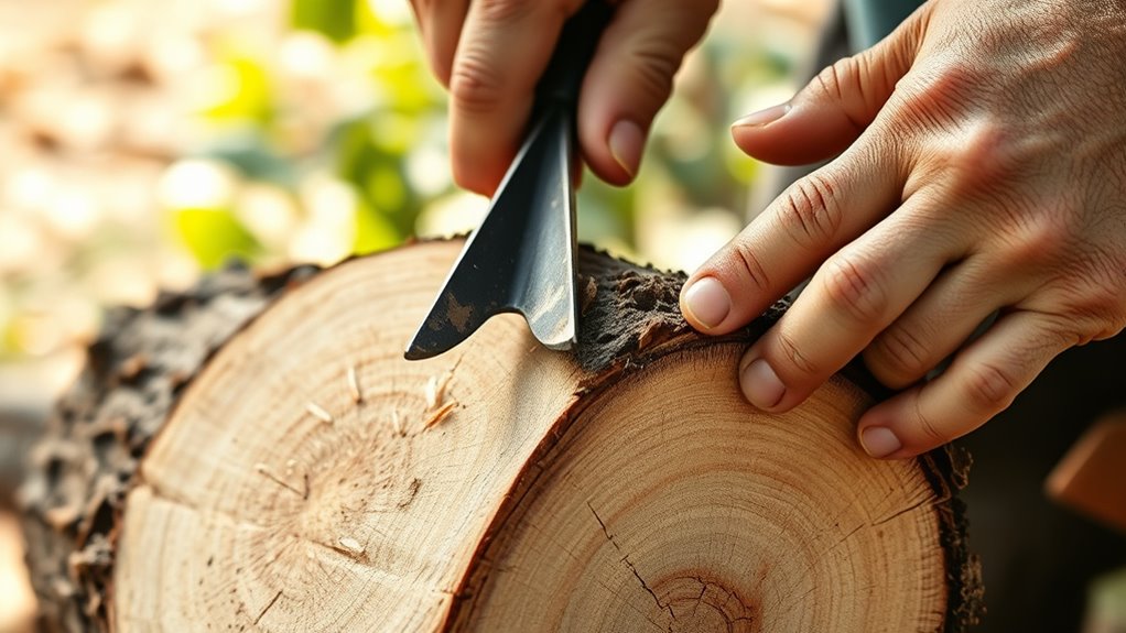 remove bark carefully beforehand