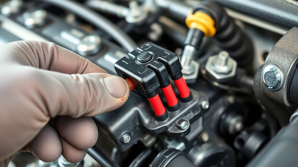 remove coil carefully safely