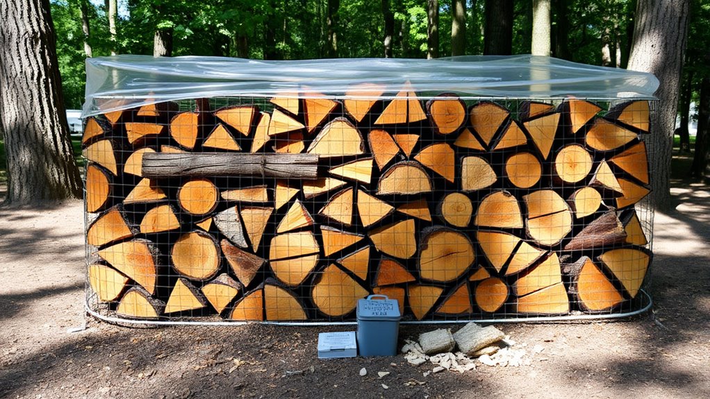 rodent prevention in woodpile