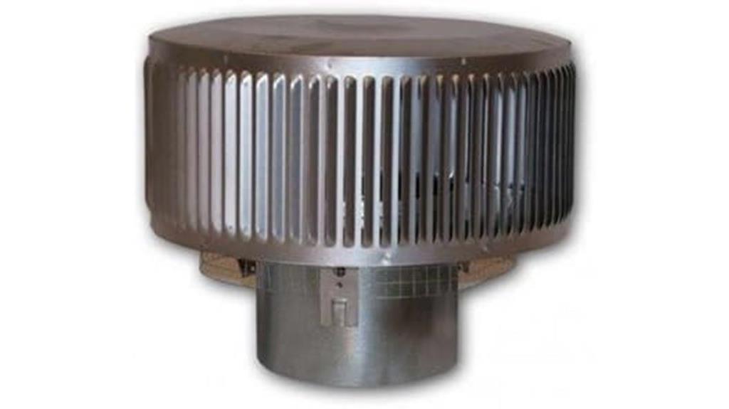 round chimney cap with louvers