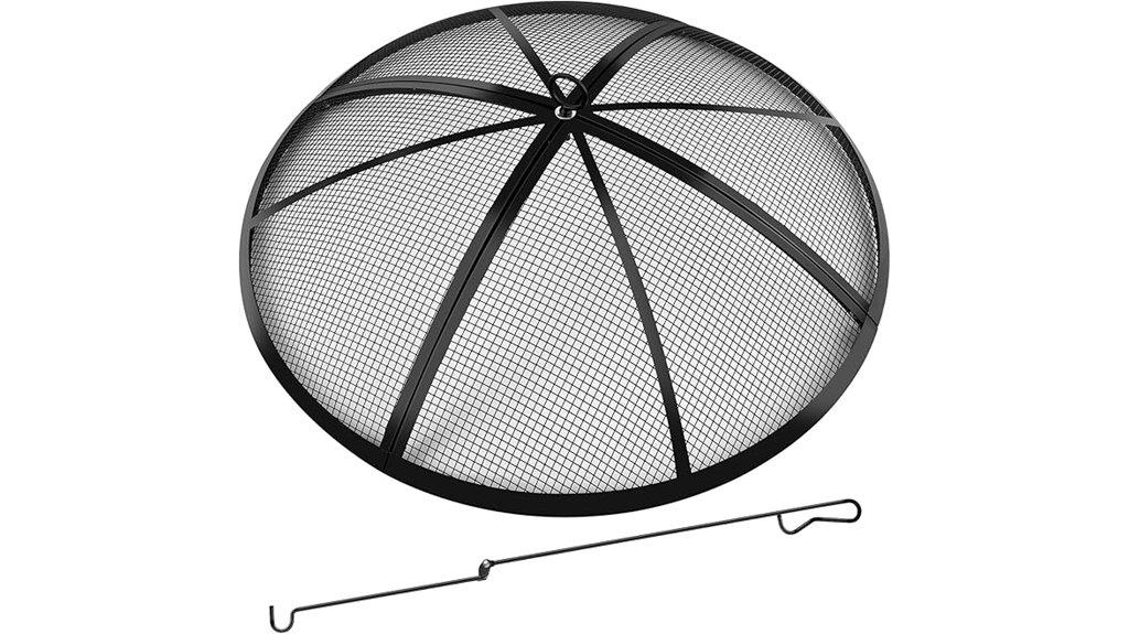 round mesh fire pit cover